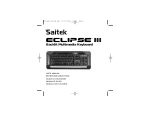 Manuale Saitek Eclipse III Tastiera