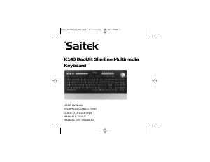 Mode d’emploi Saitek K140 Clavier