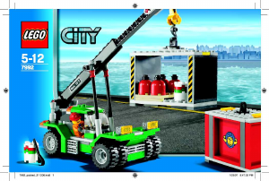 Brugsanvisning Lego set 7992 City Containerkran