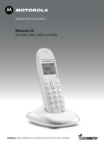 Bedienungsanleitung Motorola C2001 Schnurlose telefon