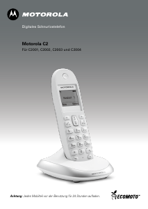 Bedienungsanleitung Motorola C2004 Schnurlose telefon
