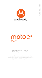 Manual Motorola Moto E6 Play Telefon mobil