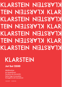 Manual de uso Klarstein 10035138 Jet Set 2500 Secadora