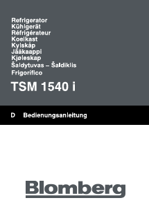 Bedienungsanleitung Blomberg TSM1540i Kühlschrank