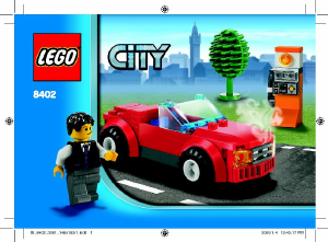 Brugsanvisning Lego set 8402 City Sportsvogn