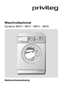 Bedienungsanleitung Privileg Dynamic 6810 Waschmaschine