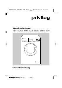 Bedienungsanleitung Privileg Classic 3822G Waschmaschine