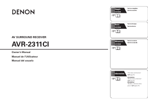 Manual Denon AVR-2311CI Receiver