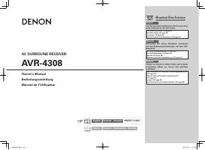 Manual Denon AVR-4308 Receiver