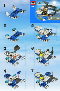 Brugsanvisning Lego set 30014 City Politihelikopter