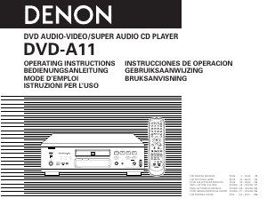 Manual Denon DVD-A11 DVD Player