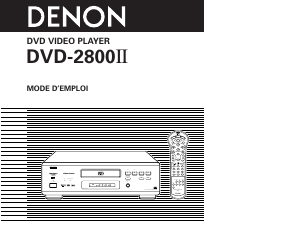 Manuale Denon DVD-2800II Lettore DVD