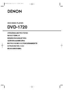 Mode d’emploi Denon DVD-1720 Lecteur DVD