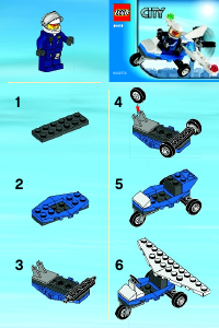 Bruksanvisning Lego set 30018 City Polisflygplan