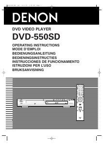 Mode d’emploi Denon DVD-550SD Lecteur DVD