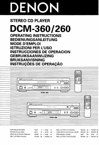 Mode d’emploi Denon DCM-360 Lecteur CD
