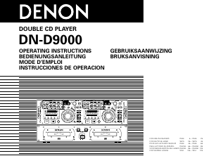 Mode d’emploi Denon DN-D9000 Lecteur CD