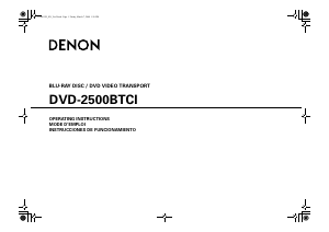 Handleiding Denon DVD-2500BTCI Blu-ray speler