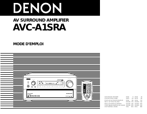 Mode d’emploi Denon AVC-A1SRA Amplificateur