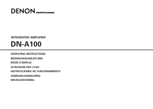 Mode d’emploi Denon DN-A100 Amplificateur