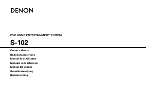 Mode d’emploi Denon S-102 Système home cinéma