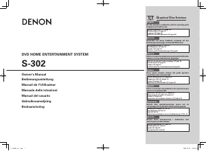 Mode d’emploi Denon S-302 Système home cinéma