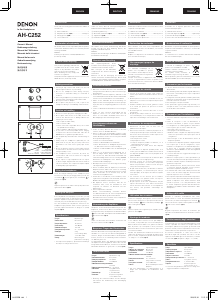 Manuale Denon AH-C252 Cuffie