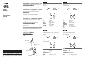 Manual de uso Denon AH-D310 Auriculares