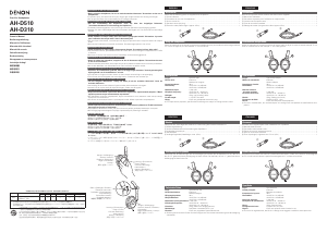 Manual Denon AH-D510 Headphone