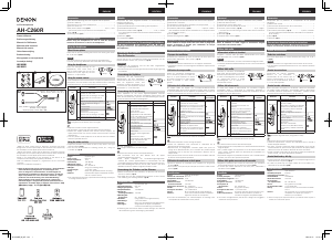 Manuale Denon AH-C260R Cuffie