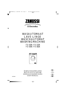 Handleiding Zanussi-Electrolux FD 1226 Wasmachine