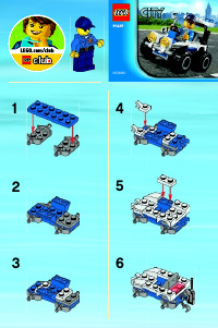 Brugsanvisning Lego set 30228 City Politi terrængående køretøj