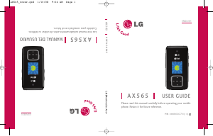 Handleiding LG AX565 Mobiele telefoon