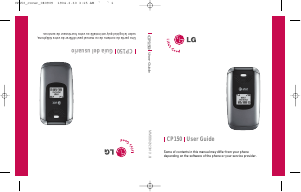 Handleiding LG CP150 Mobiele telefoon