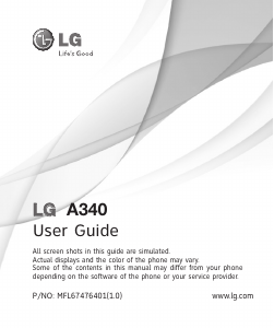 Handleiding LG A340 Mobiele telefoon