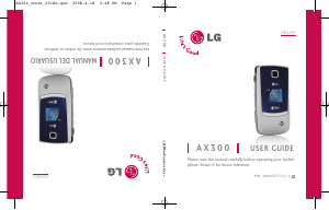 Handleiding LG AX300 Mobiele telefoon