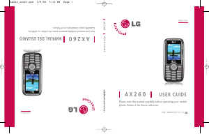 Handleiding LG AX260 Mobiele telefoon