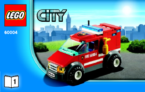 Handleiding Lego set 60004 City Brandweerkazerne