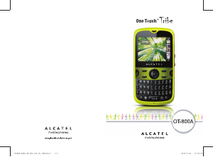 Handleiding Alcatel OT-800A Mobiele telefoon