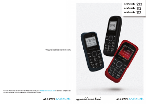 Handleiding Alcatel One Touch 113 Mobiele telefoon