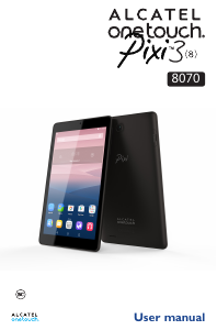 Manual de uso Alcatel 8070 One Touch Pixi 3 (8) Tablet
