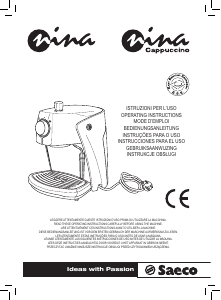 Manual Saeco SIN026X Nina Cappuccino Coffee Machine