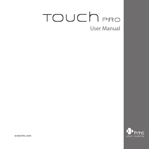 Manual HTC Touch Pro Mobile Phone