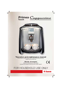 Bedienungsanleitung Saeco SUP030BD Primea Touch Cappuccino Kaffeemaschine