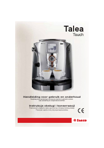 Manuale Saeco SUP032AR Talea Touch Macchina da caffè