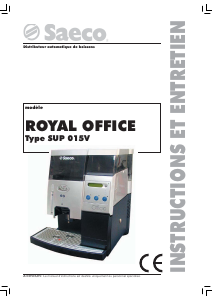 Bedienungsanleitung Saeco SUP015V Royal Office Kaffeemaschine