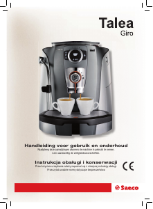 Manual Saeco SUP032OR Talea Giro Coffee Machine