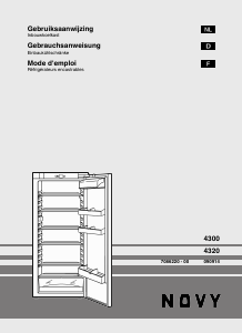 Mode d’emploi Novy 4300 Réfrigérateur