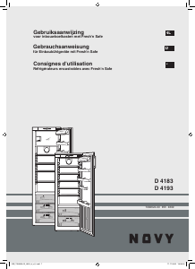 Mode d’emploi Novy 4183 Réfrigérateur