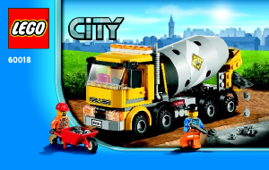 Käyttöohje Lego set 60018 City Betoniauto